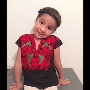 Embroidered girl blouse